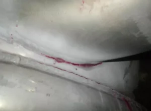 Fatigue Crack at Shell of a half-pipe reactor