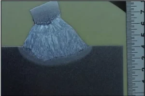 Cross Section of a Sample Half-pipe to Shell Weld