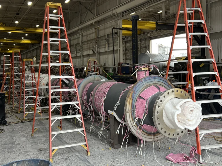 Nickel Alloy Vessel on the Enerfab shop floor.